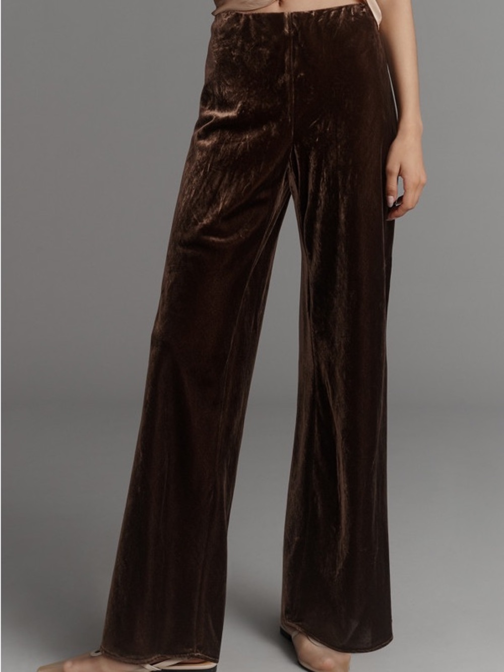 Tilda Velvet Pants (Brown)